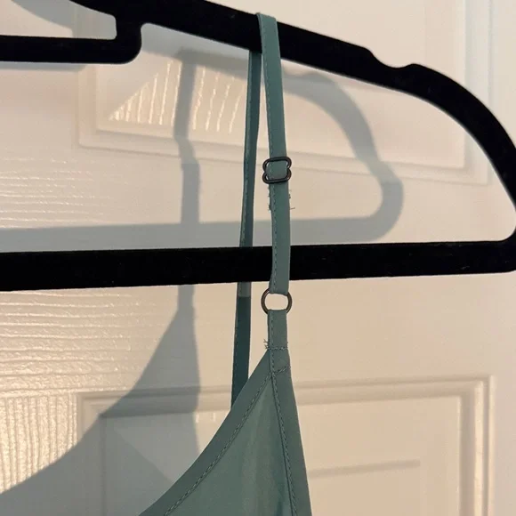 Lucky Brand Dusty Teal Blue/Green Ruffle Tank Top - Picture 4 of 6